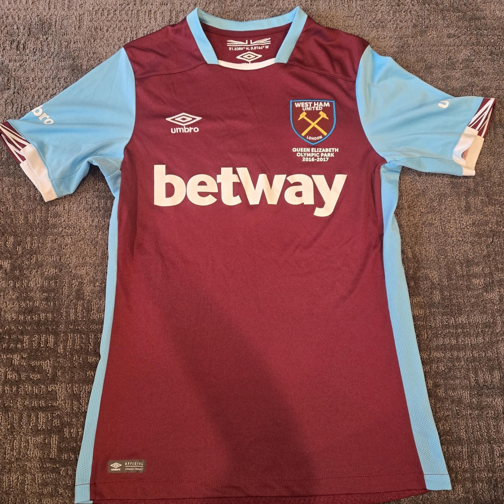 2016 West Ham United Soccer Jersey